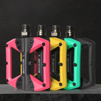 AliExpress BUCKLOS Bicycle Flat Pedals Durable Nylon MTB Pedals Dustproof Waterproof Road Bicycle Pedal Widen Platform Bike Pedal