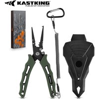 KastKing Cutthroat 7 inch Fishing Split Ring Pliers, 420 Stainless Steel Fishing Tools, Saltwater Resistant Fishing Gear
