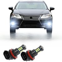 2X H8 H9 H11 H16 JP LED Car Fog Light Bulbs Front Lamp Auto Accessories For Lexus ES 2013 2014