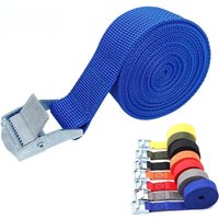 AliExpress 5M Cargo Straps With Buckle Tie-Down Belt for Motorcycle Car Bicycle Metal Tow Rope Strong Ratchet Fixing Belt for Luggage Bag