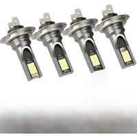 2/4PCs H7 Led Headlight Bulb Kit Car Fog Light Bulbs High Low Beam 12V 80W High Power Car Fog Light 6500K Headlight Bulbs 1100LM