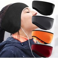 AliExpress NONE Warm Fleece Earmuffs Headband Soft Windproof Ear Warmer Unisex Outdoor Sports Headbands Ideal for Skiing Running Cycling