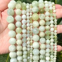 4/6/8/10/12mm Natural Green Grape Jade Chalcedony Matte Smooth Round Spacer Loose Stone Beads For Jewelry Making DIY Bracelet