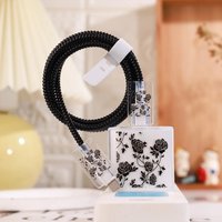 5pcs/set Romantic Rose Flower Charging Data Cable Protector For iPhone 18/20w Charger Protective Cover Winder Accessories