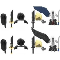 MOC Anime Cartoon Mini Action Figure Characters Building Blocks Accessories Weapons DIY Bricks Toys for Children Gifts DT8903