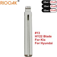 10pcs KD #13 HY22 Blade Universal Remote Flip Car Key Blade For Kia Spotage RIO K2 K3 K5 Hyundai Verna I30 IX35 Sonata Elantra