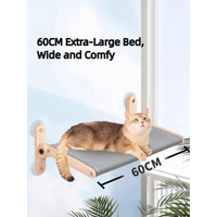 Cat Window Hammock with Strong Suction Cups, Ø85mm – Removable Fabrics, Holds up to 20KG