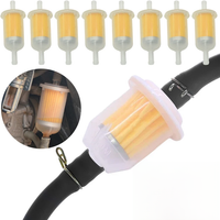 4-20Pcs Car Gasoline Oil Filter Pipe 6MM-8MM Universal Inline Gas Fuel Filter For Small Engine Lawn Mower Motorcycle Accessories