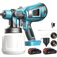 1000ML elektryczny pistolet natryskowy bezprzewodowa przenośna rozpylacz farby gospodarstwa domowego do mebli z powłoką ze stali aerografu do baterii Makita 18V