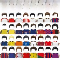 Kids Toys Football Stars Building Blocks Sport Player 4 Side Printed Complete Mini Action Figures Toys For Boys Birthdays Gifts