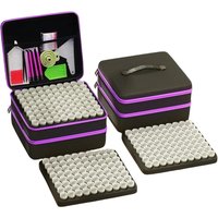 240 Slot Diamond Painting Storage Box with Diamond Painting Accessory and Tool Set, 3 Tier Universal Art Storage Container