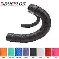 BUCKLOS Road Handlebar Tape Shock Absorption Bicycle Handlebar Winding Breathable Bike Handlebar Wrap Free Bar Plug Bike Part