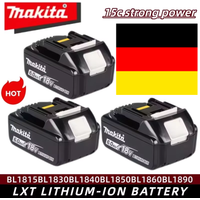 100% oryginalna bateria Makita, akumulator 18 V o pojemności 6,0 Ah, zamiennik dla modeli Makita BL1830, BL1840, BL1850, BL1860B, bateria do elektronarzędzi.