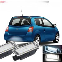 2Pcs License Plate Light 12V LED Rear Number Signal Light White For Renault Twingo II 2007 2008 2009 2010 2011 2012 2013 2014