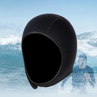 3mm Neoprene Diving Hood Thermal Wetsuit Hood Stretchable Diving Cap Swim Caps with Chin Straps Surfing Hood for Men Women