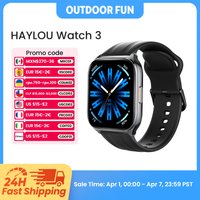 HAYLOU Watch 3 Voice Calling Smartwatch 1.85'' AMOLED Screen 24h Health Monitoring 150+ Sports Modes Smart Watch 1ATM Waterproof