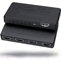 4K 2K HDMI Splitter 1 in 4 out 4x1 HDMI Switch HDMI-compatible Adapter HDTV 1080P Video Switcher for Xbox PS4 DVD HDTV PC Laptop