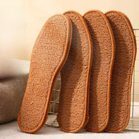 Alpaca Plush Warm Shoes Insole Thicken Snow Boots Shoe Sole Thermal Insert Winter Sports Running Insoles Men Woman Heating Pads