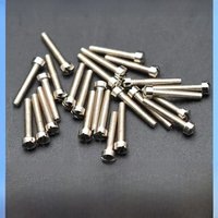 50pcs Electric Guitar Humbucker Pickup Polepiece Pole Screws Guitar Pickup Screw Rods 12mm/18mm or 23mm Length 3mm Diameter