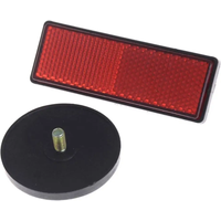 AliExpress NONE New 2Pcs Rectangle Round Car Motorcycle Bike Caravan Lorry Screw On Safety Reflector