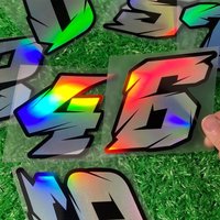 AliExpress NONE 1PC Laser Number Scooter Stickers Waterproof Bicycle Motorcycle Fuel Tank Fairing Vinyl Decals for Honda Yamaha Kawasaki Ktm Bmw