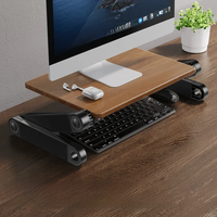 Oatsbasf Portable Solid Wood Macbook Stand Laptop Booster Holder for Desk Vertical Height Adjustable Notebook Projector Bracket