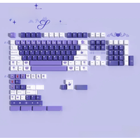 Black Swan Keycap 142 Keys Cherry Profile PBT Lightproof DYE Sublimation Key Caps For Gateron Mx Switches Mechanical Keyboard