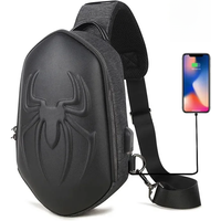 AliExpress weixier Running Chest Bag for Men USB Charging Fashion Streetwear Sling Pack Crossbody Motor Cycling Backpack for College Student Unisex