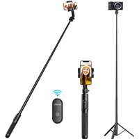 Ulanzi SK-03 Wireless Remote Control Tripod Selfie Stick Extend Max 1.6m with 360° Phone Holder 1/4'' Screw Adapter for Vlog