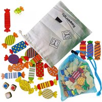 Children Sensory Games Montessori Toys Wooden Candy Dice Color Matching Board Games Memory Training Educational Toys For Kids