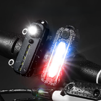 AliExpress New LED Red Blue Shoulder Police Light with Clip USB Rechargeable Flashlights Warning Safety Torch Bike Warn LANTERN Light