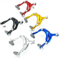 AliExpress Dia-Compe Bicycle C Brake Calipers Dual Pivot Caliper Brake 61-79mm Retro City Bicycle Road Folding Bike Aluminum Alloy Brake