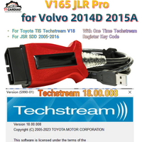 V165 V160 JSR JLR SDD for Volvo 2014D 2015A for Toyota TIS Techstream 18.00.008 J2534 OBD2 Scanner Cable Support Till 2016