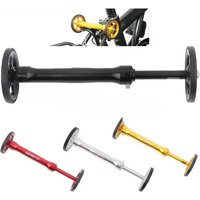 AliExpress Litepro Extension Bar & Easywheel For brompton Rear Racks Block Telescopic Rod Easy Wheel 4 Colors