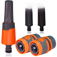 Adjustable Direct Injection Water Gun High Pressure Car Wash Nozzles for 1/2" Hose Garden Home Watering Sprinkler Cleaning Tool