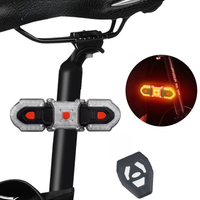 AliExpress cycle zone Bicycle Turn Signal Rear Light Bicycle Split Wireless Remote Control Turn Signal Warnning Light Back Taillights for Night Riding