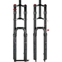 AliExpress NONE 27.5/29 Inch Dual Crown Air Suspension Fork 150mm Travel, E-bike MTB Front Fork, Quick Release & 100x15mm Thru Axle Compatible