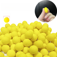 Yellow PU Bullet Nerf Rival Refill Darts Toy Gun Round Bullets Toy Gun Ball Dart for Nerf Rival Apollo Zeus Gun 25/50/100pcs