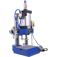 Pneumatic Punching Machine Hand Press Machine Adjustable Force 200KG Pneumatic Puncher 110V/220V Single Column