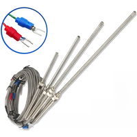 Thermocouple M8 1m 2m 3m 4m 5m Type K E J PT100 50mm 150mm 100mm 200mm Probe Screw Thread Cable Temperature Sensor 0-400℃