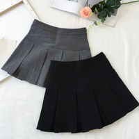 Fashion A Line Women Pleated Skirt High Waist Zipper Grey Student Mini Skirt JK Summer New 2023 Black Ladies Suit Skirt