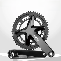 AliExpress riro RIRO 706 Road Bike Intergrated Crankset 170mm 110BCD 53-39T/50-34T Double Chainrings Sprockets Hollow Road Bicycle Chainwheel