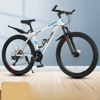 AliExpress OLOIU Adult Bicycle 24 Inch Transmission 26 Inch Mountain Bike 27 Speed Dual Disc Brake Student Bike Shock-absorbing Front Fork 2024