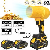 21V 3500W Hochleistungs-Bürstenloser Turbo-Lüfter 350M/S Kabelloser Elektrischer Luftgebläse-Jet-Lüfter Schnee-Blatt-Staub-Entferner für Makita-Akku