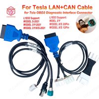 For TESLA LAN + CAN Diagnostic Cable New Energy for Tesla OBD2 Diagnostic Interface for 2021 Model 3/Y/X/S