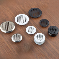 Round cabinet Air duct Vent Steel Louver Mesh Hole plug decoration cover Wardrobe grille ventilation systems Diameter 19-53mm