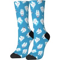 AliExpress Doctor Dental Tooth Care Theme Fun Socks Happy Hip Hop Harajuku Compression Socks Non-slip Breathable Outdoor Cycling Socks Gift