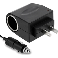 AC 220V To DC 12V Auto Accessories Converter EU US Plug Interior Parts Black Car Cigarette Lighter Adapter
