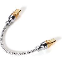 DD ddHiFi TC07S Nyx Series Silver TypeC HiFi Audiophile USB OTG Cabo com Litz banhado a prata sobre blindagem LCOFC (10 cm/50 cm) DD ddHiFi TC07S Nyx Series Silver TypeC HiFi Audiophile USB OTG Cabo com Litz banhado a prata sobre blindagem LCOFC (10 cm/50 cm)