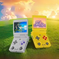 Anbernic RG34XXSP Flip Handheld Game Console RG34XXSP 3.4-inch IPS Screen Linux 64-bit Retro Video Gaming Player 256G PSP Games